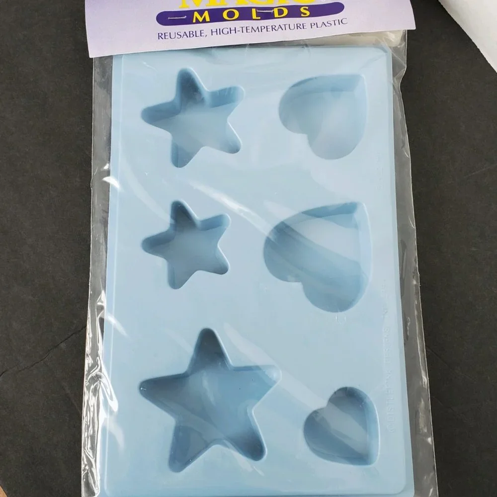 Vintage Candle Molds - Hearts and Stars